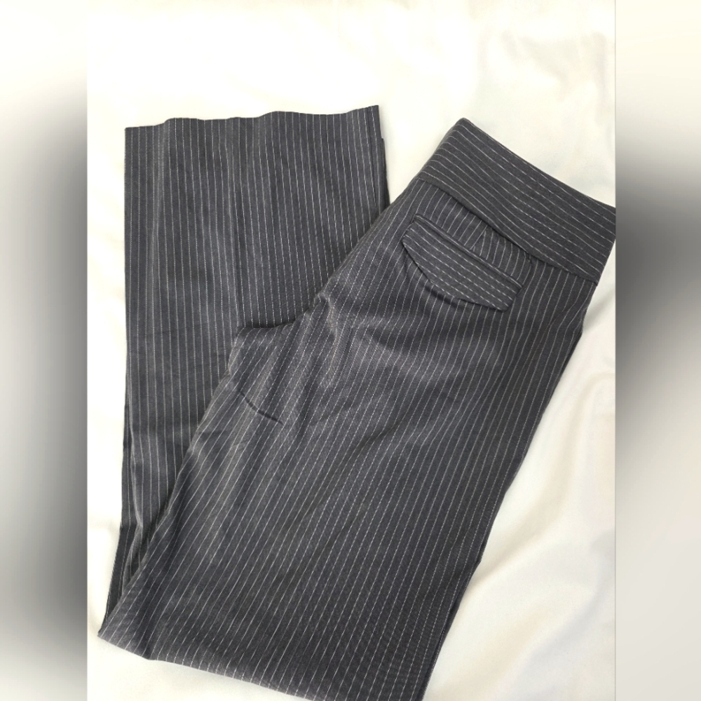 Express Editor Grey Pinstripe Pants- Size 10R